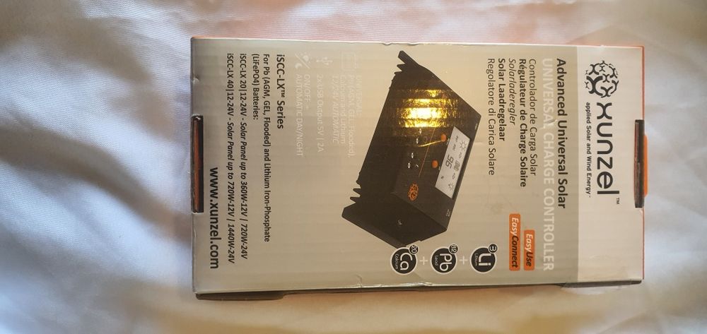 Controlador carga/descarga Solar Compacto iSCC-LX-XUNZEL-40A-12/24V PR