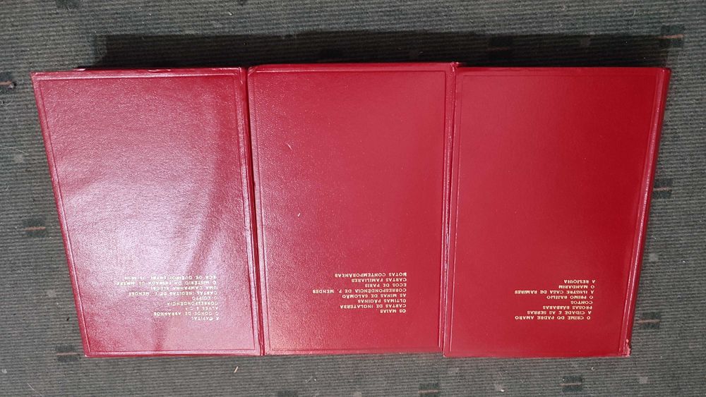 Obras de Eça de Queirós - Edição Lello & Irmão - 3 Volumes