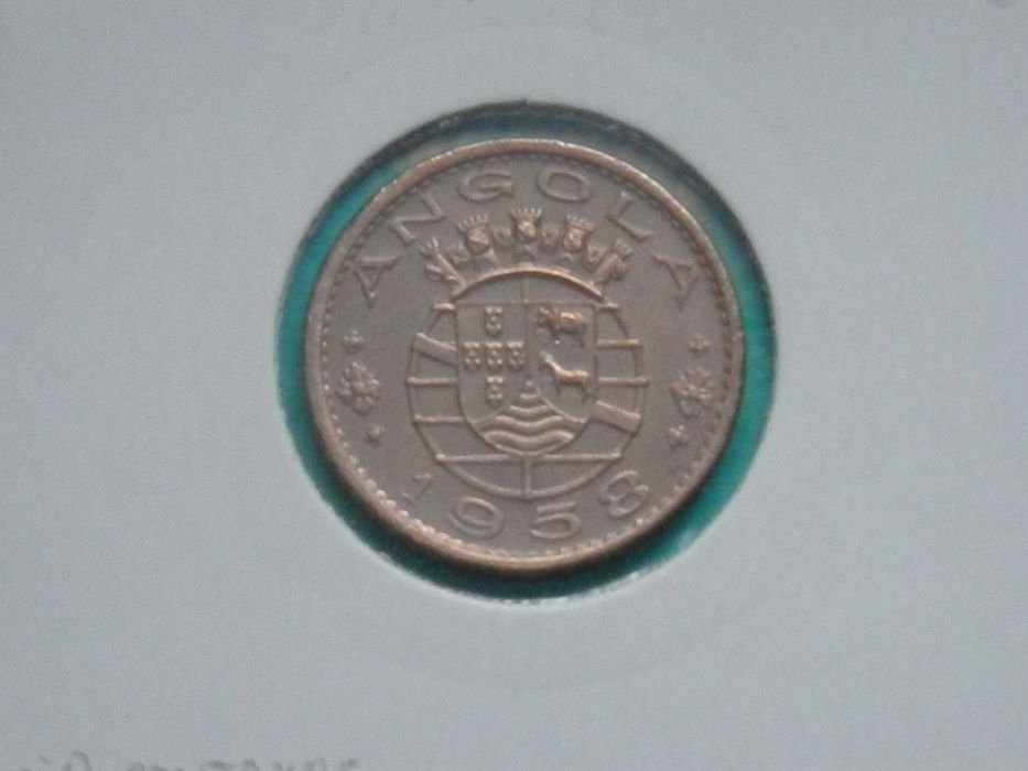 1262 - Angola: 50 centavos 1958 bronze, por 1,00