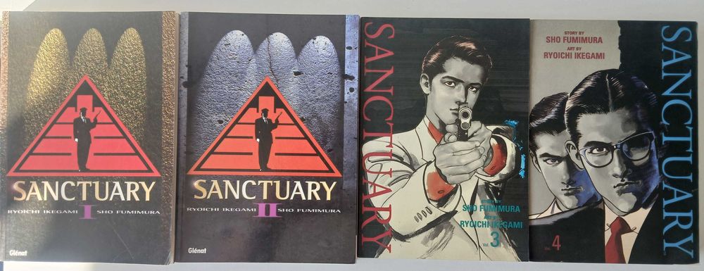 Mangá - Sanctuary - Volumes 1 ao 4 - Lote completo