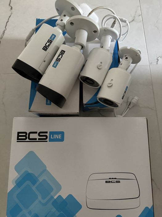 Zeskaw monitoringu BCS Line 4 kamery i rejestrator