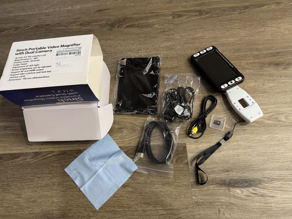 Lupa de video digital auxiliar leitura, daltonismo