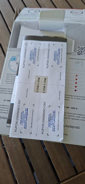 Podgrzewacz wody Dafi 9 kw, plus śrubunki,  gwarancja 3 lata