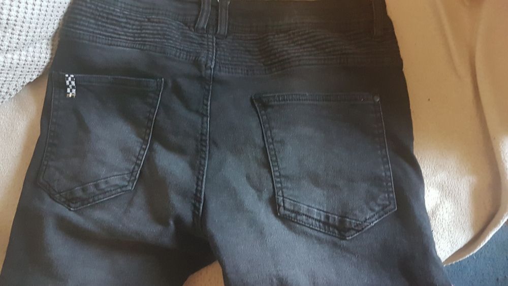 Jeansy house czarne skinny