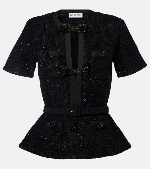 Топ кофта self-portrait (sandro)