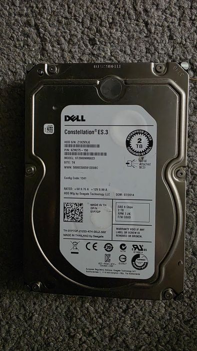 3 dyski SAS 2TB  100% sprawne