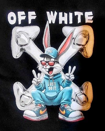 Off white bluzy męskie bawelniane S M L