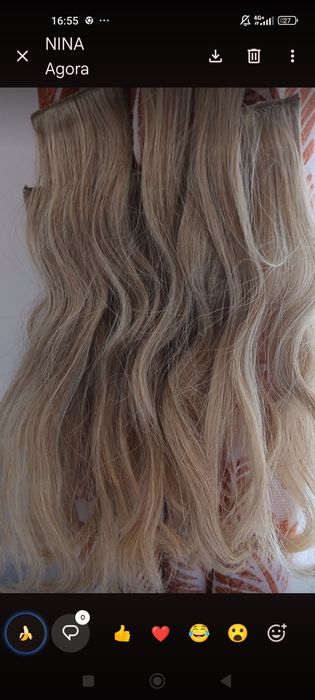Vendo extensões de cabelo natural.