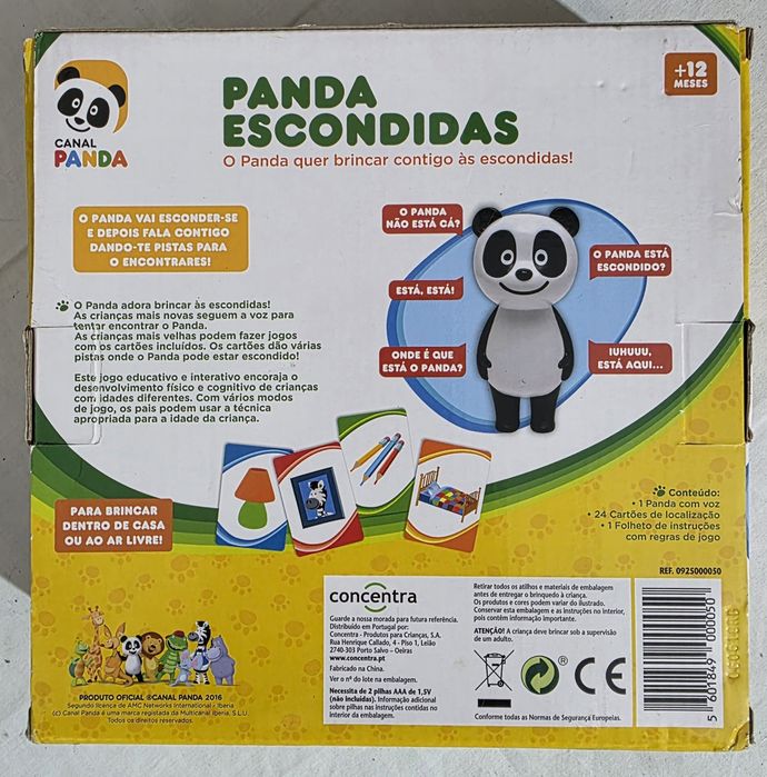 Brinquedo Panda Escondidas