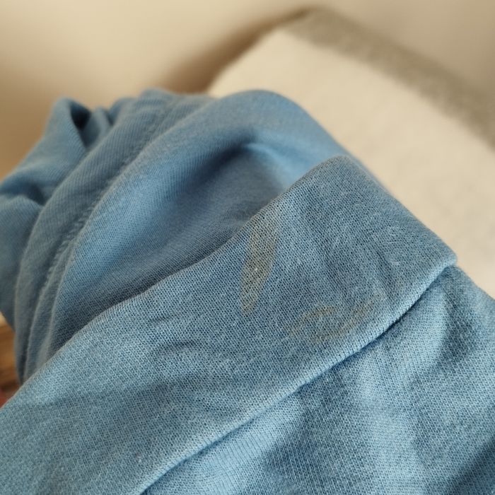 NIEBIESKA bluza damska dłuższa z kapturem LATYNKA XL