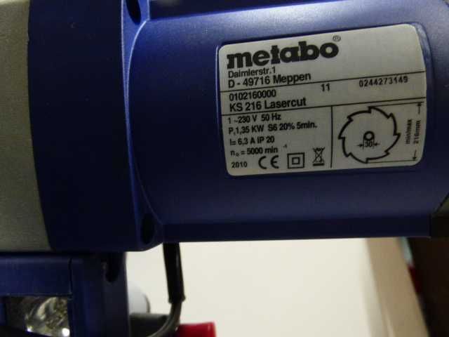PIŁA ukośna ukośnica Metabo KS 216