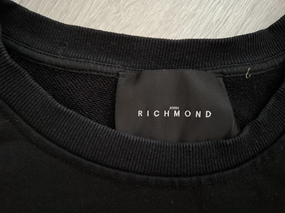 John Richmond 100% bawełna męska bluza  logo must have
