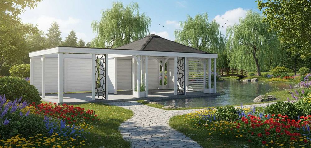 Altana Altanka Drewniana Pergola Altana Ogrodowa Altana Nowoczesna