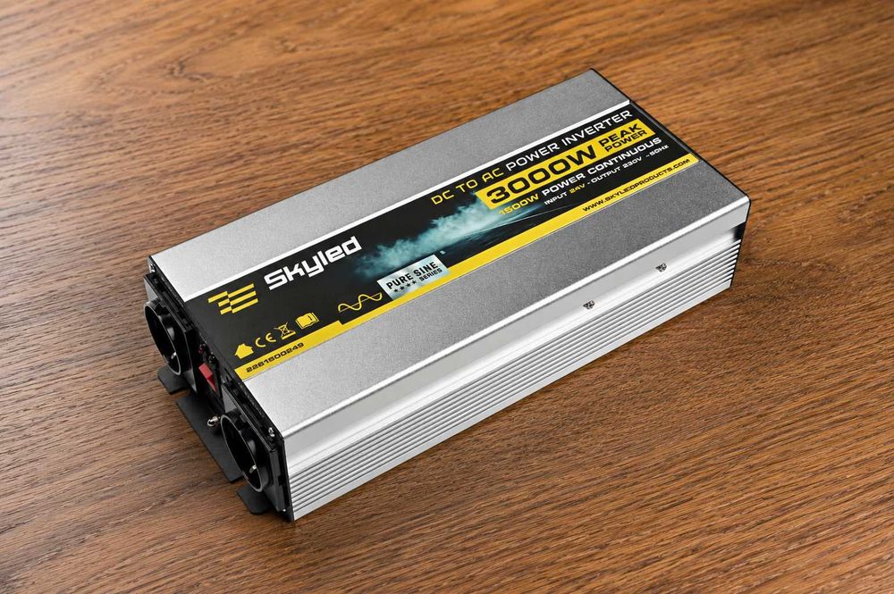 Przetwornica 1500W z USB, DC24V AC220V-240V pełen sinus, TIR, Ciężarówka