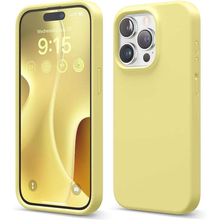 Etui Iphone 15 pro żółte