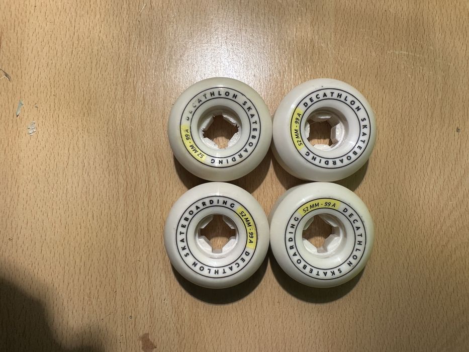 Rodas de Skate 52mm 99A Decathlon – Como Novas