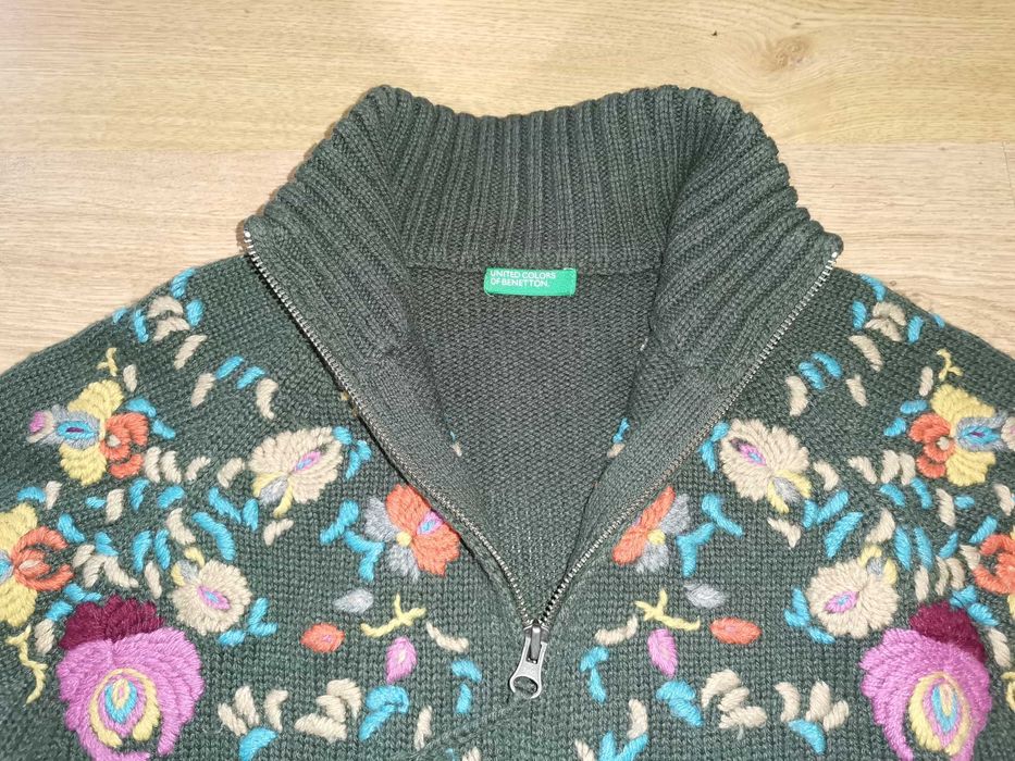 Casaco malha bordado - Benetton