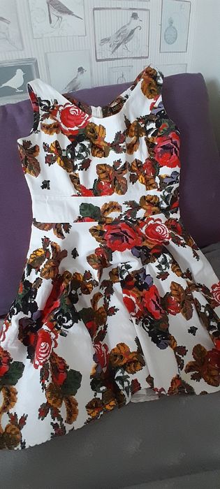 Сукня, платье з принтом вишиванки 42 розмір