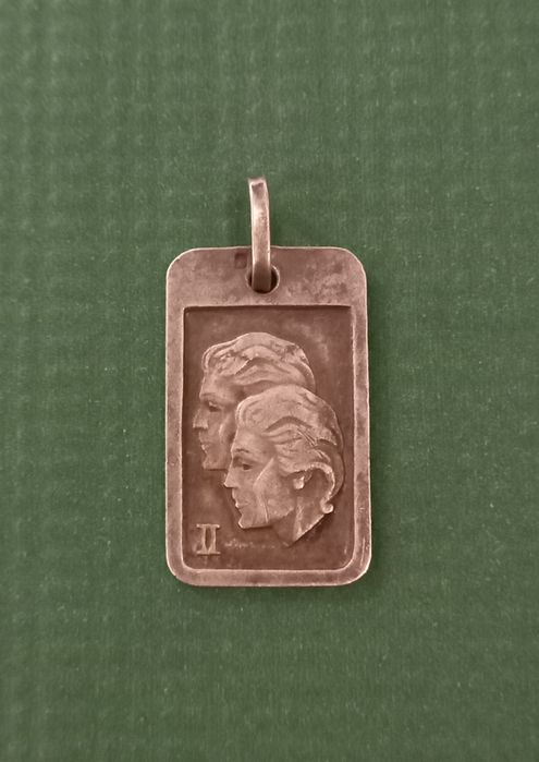 PRATA Pendente medalha