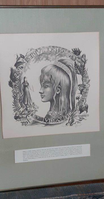 litografia  Alicja Lauffer 1971 rok