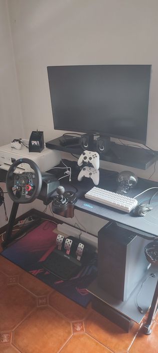 Setup gaming: monitor/PC gaming/volante