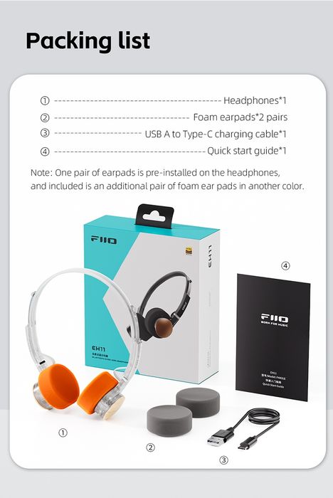 Навушники Fiio EH11 (black)