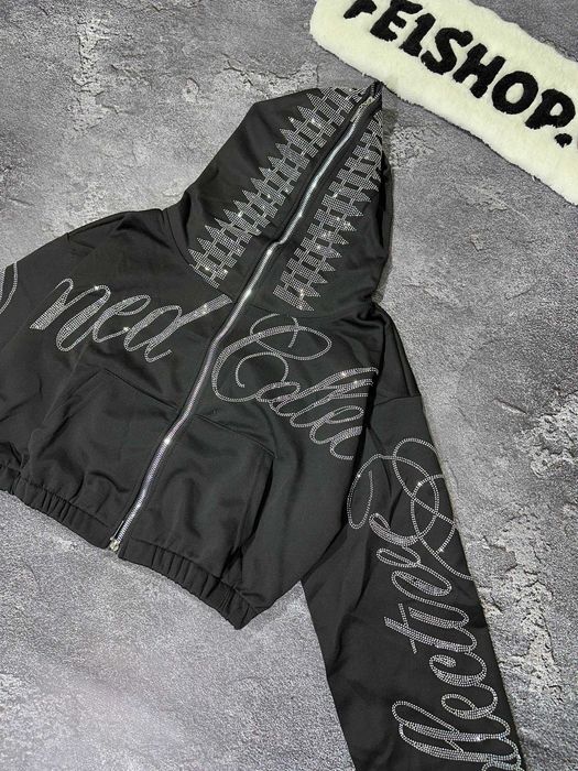 Жіноча вкороченна зіпка кофта Named Collective, зіпка з стразами нова