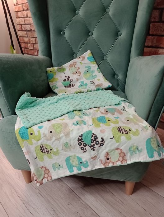 Kocyk i poduszka minky