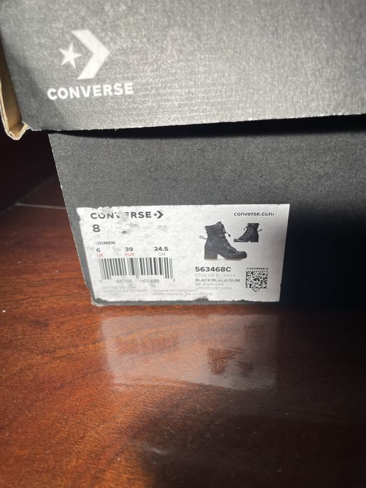 Botas pretas Converse