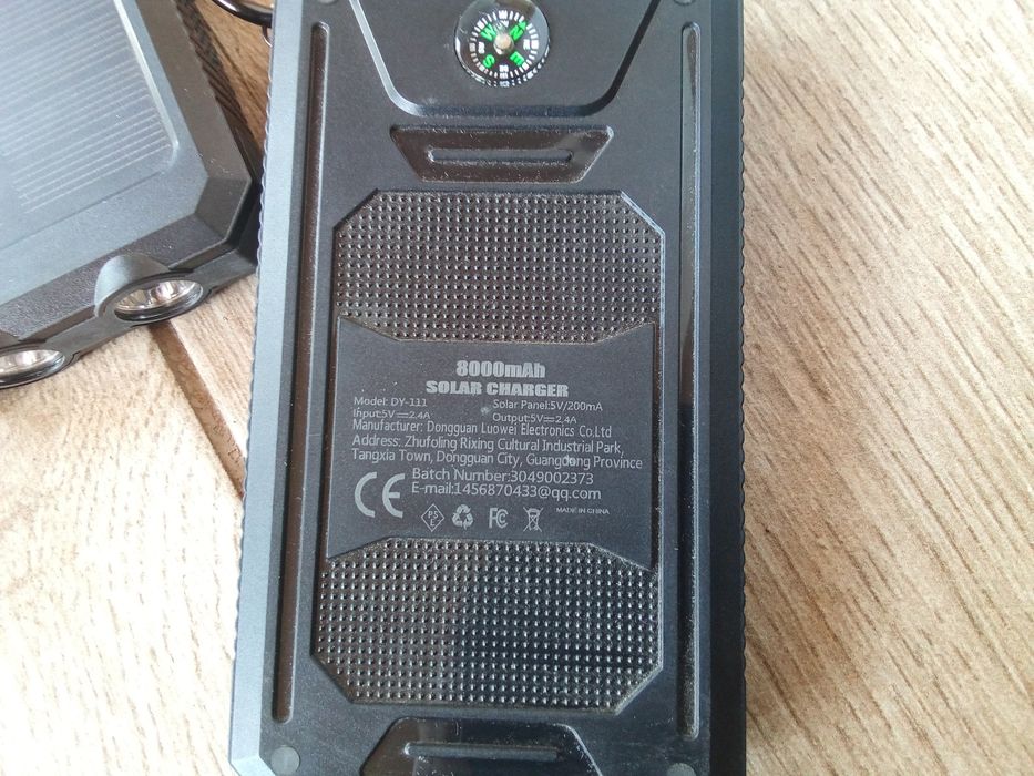 Powerbank solar 8000mah c\ lanterna