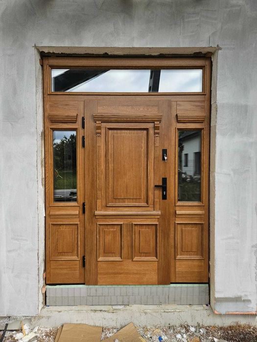 Drzwi Zewnętrzne drewniane, Villa Parkowa, Według Projektu Klienta