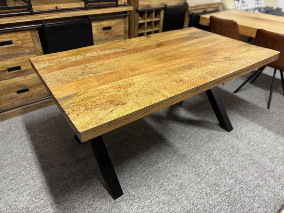 Hit sezonu Piekny Stół do jadalni. Drzewo mango LOFTt Style. Nowy F-Va