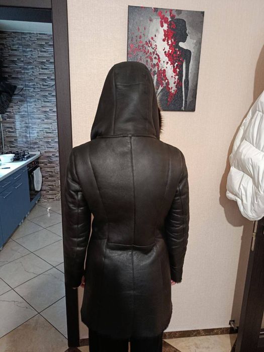 Дубльонка жіноча,шкіряна, розмір S-M