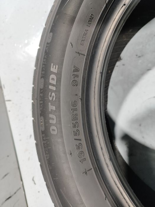 2 pneus semi novos 195-55R16 Oferta dos Portes