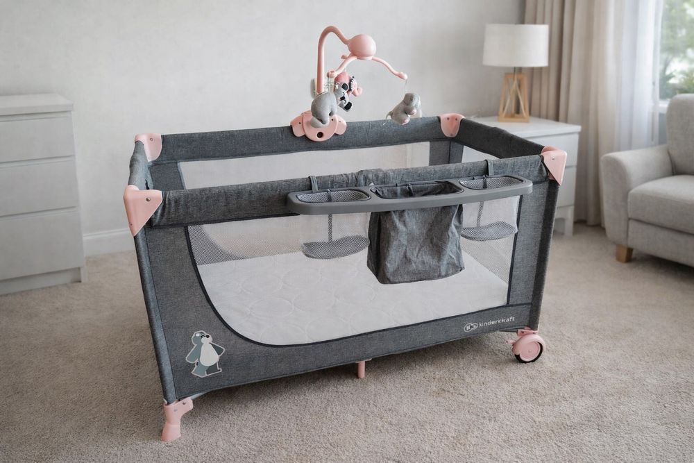 Berço / Cama de Viagem Kinderkraft – Estado Impecável