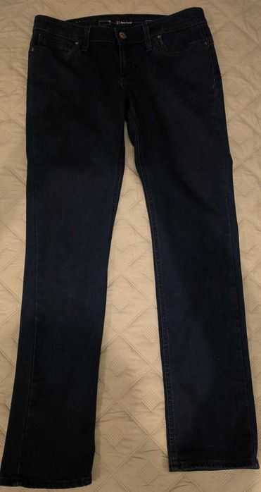 Levi’s Demi Curve Straight, granatowe, niski stan 31/32