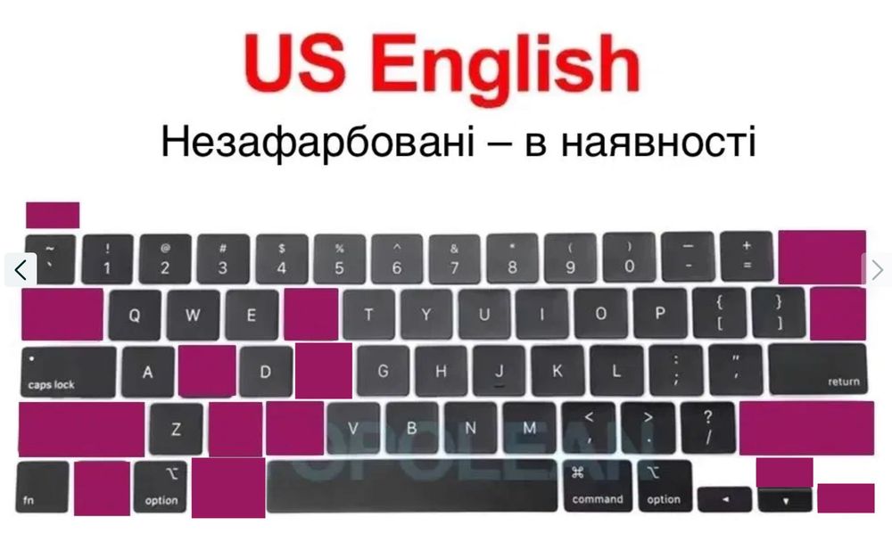 Клавіші, кнопки клавіатури Apple A2141 A2289 A2251 MacBook Pro 16 2019