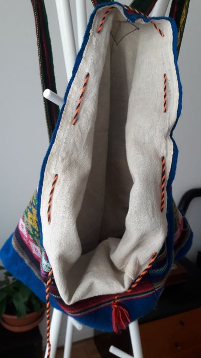 Saco/mochila em algodão