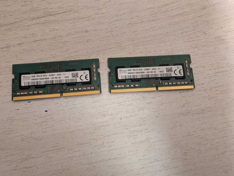 Оперативна пам'ять SODIMM DDR4 4GB 1Rx16 PC4-2400T-SCO-11