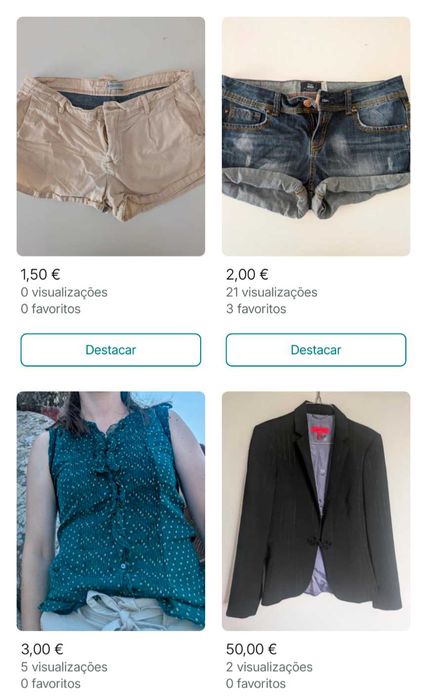 Roupa variada de mulher - várias marcas (S-M/36-38)