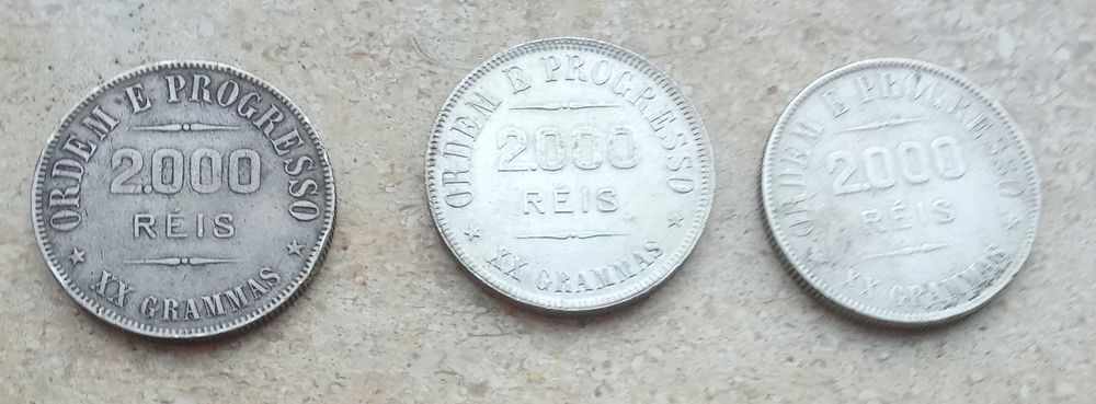 2.000 Reis 1907, 1911 e 1912 Brasil