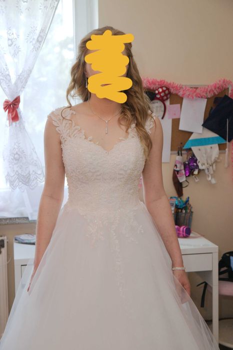 Suknia ślubna 164cm+4cm obcas