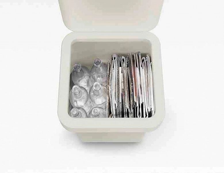 Kosz do segregacji 40l Totem Pop, stone / Joseph Joseph