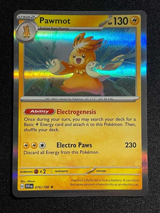 Carta Pokémon Pawmot 76/198 Scarlet & Violet
