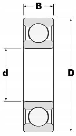 Łożysko kulkowe 6002 2RS C3 FAG 32x15x9