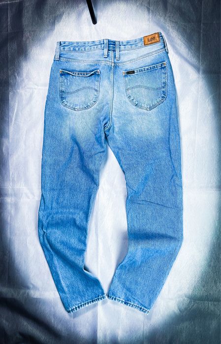 Vintage Dżinsowe Męskie Niebieskie Spodnie «LEE» Jeansowe / W28 - L31