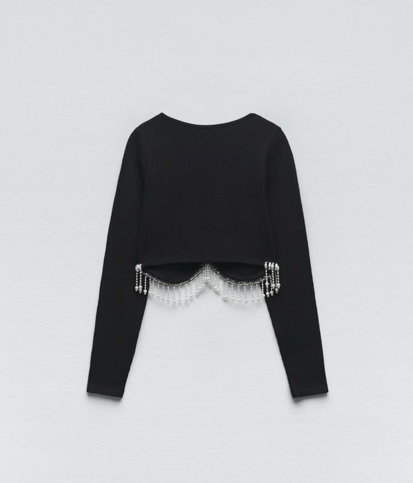 Шикарний топ светрик з довгим рукавом Зара С