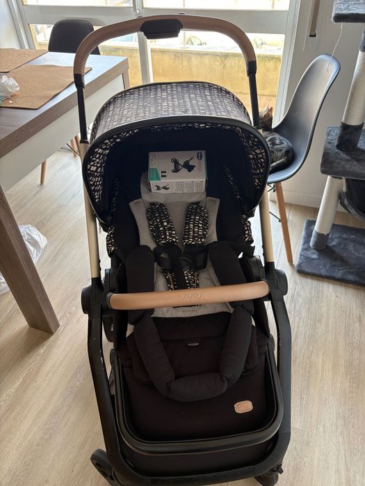 Carrinho mysa Chicco edição limitada +ovo+ base isofix 360 + alcofa + adaptadores