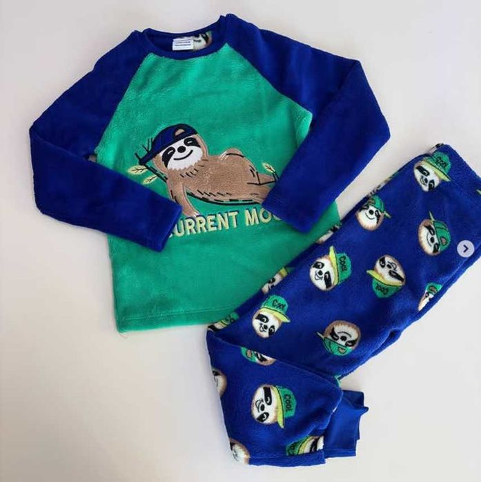 Брендові флісові фланелеві теплі піжами для хлопчиків, дівчаток 98-128