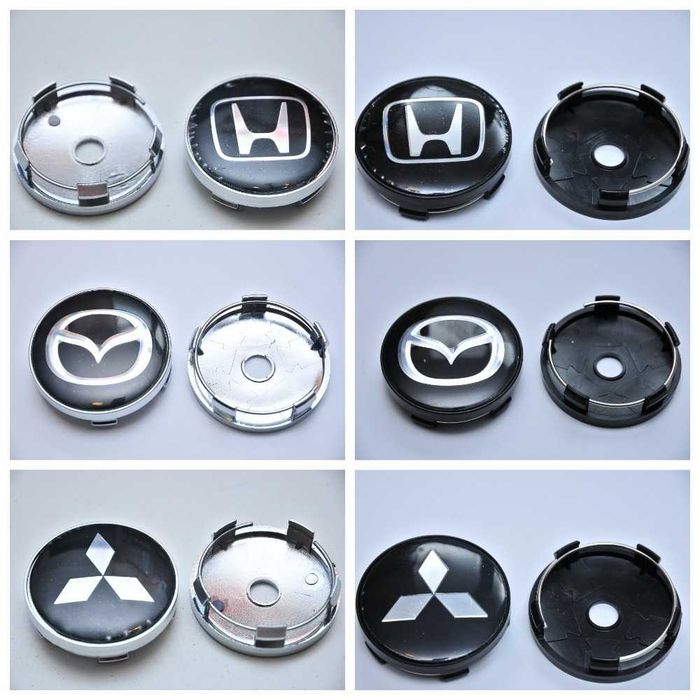 60мм Колпачки/заглушки для дисков Honda Mazda Mitsubishi Nissan Toyota